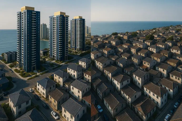 השוואה בין פרויקטים חדשים לשכונות ותיקות